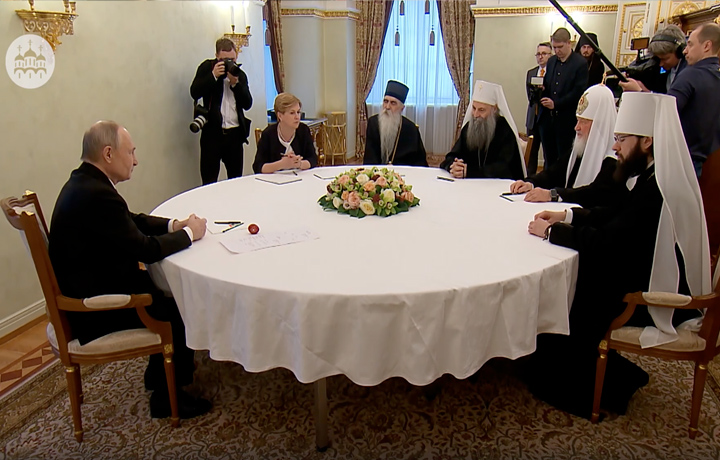 Состоялась встреча В.В. Путина с Патриархом Московским и всея Руси