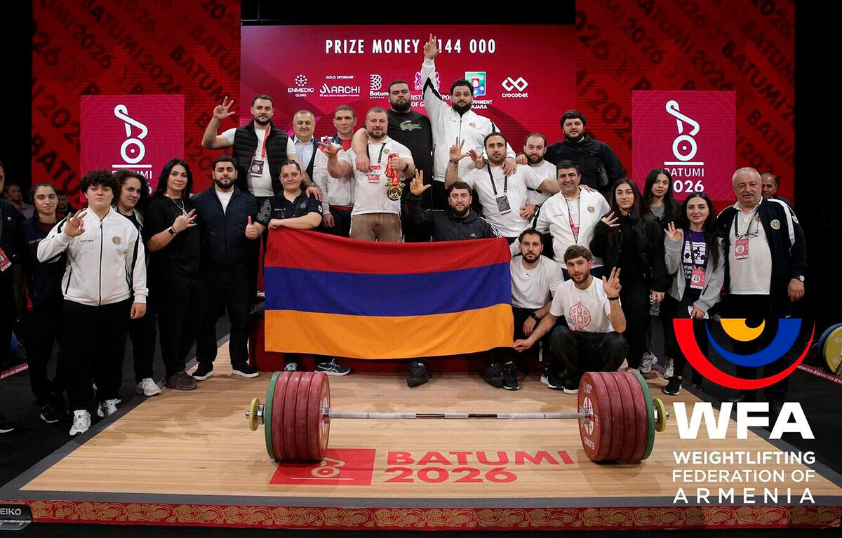 Сборная Армении стала первой в командном зачете чемпионата Европы в Батуми